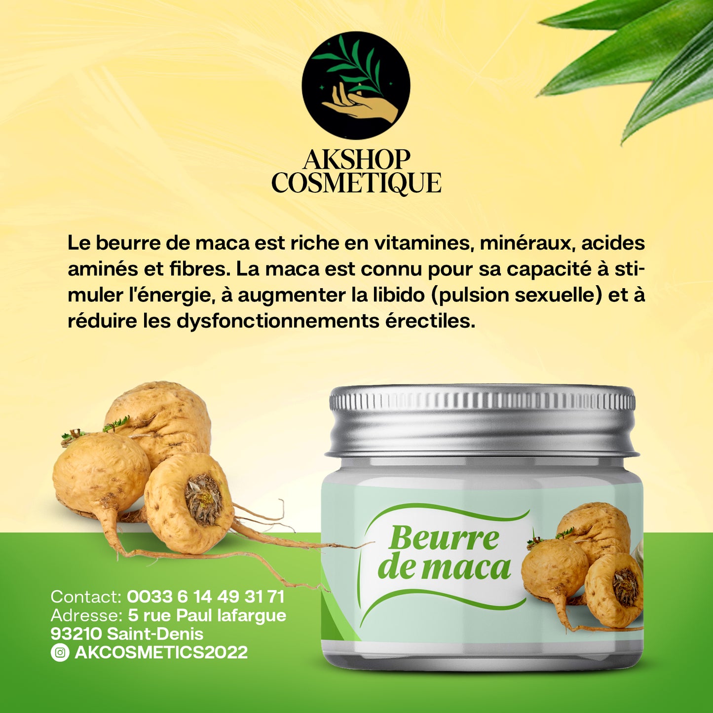 Beurre de maca