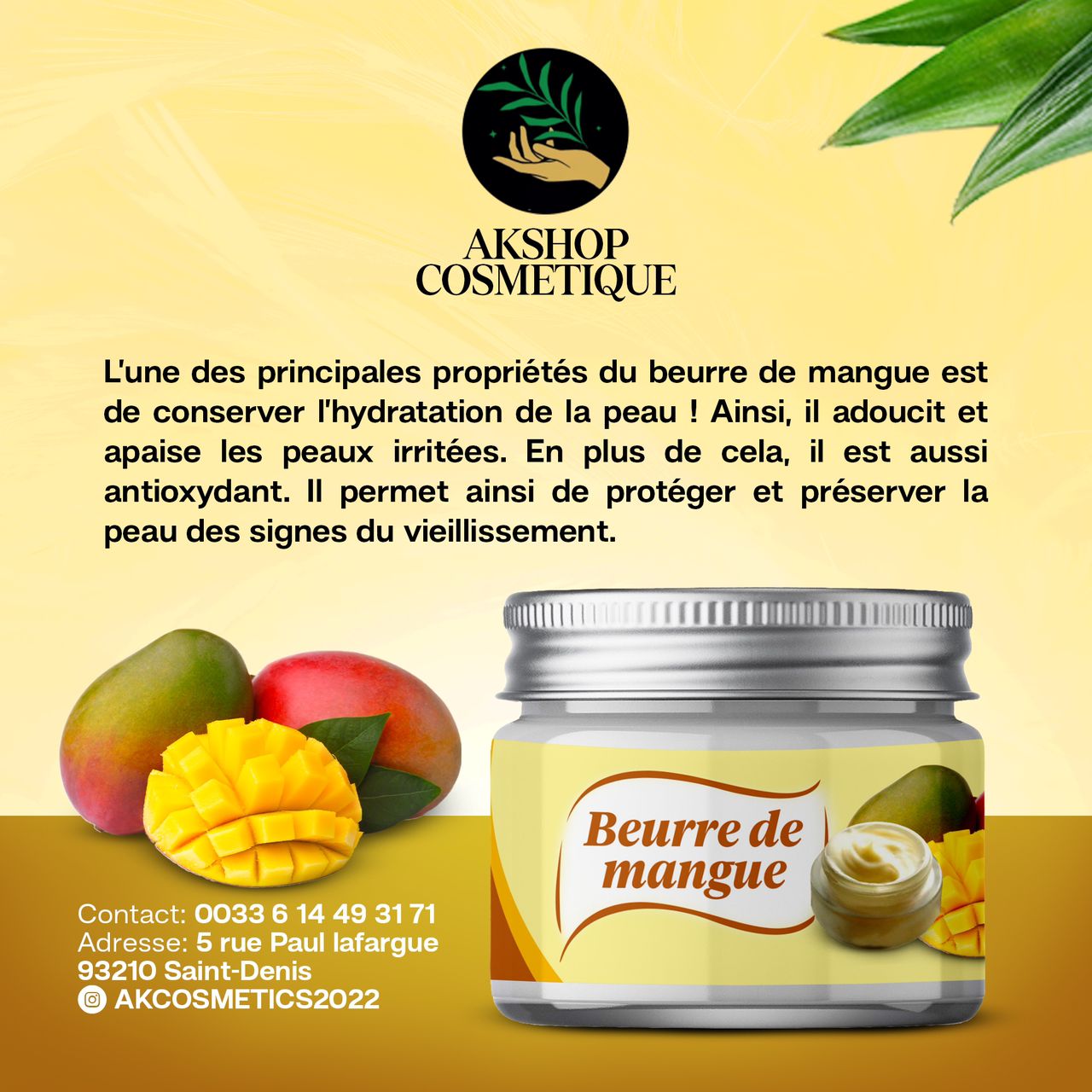 Beurre de mangue