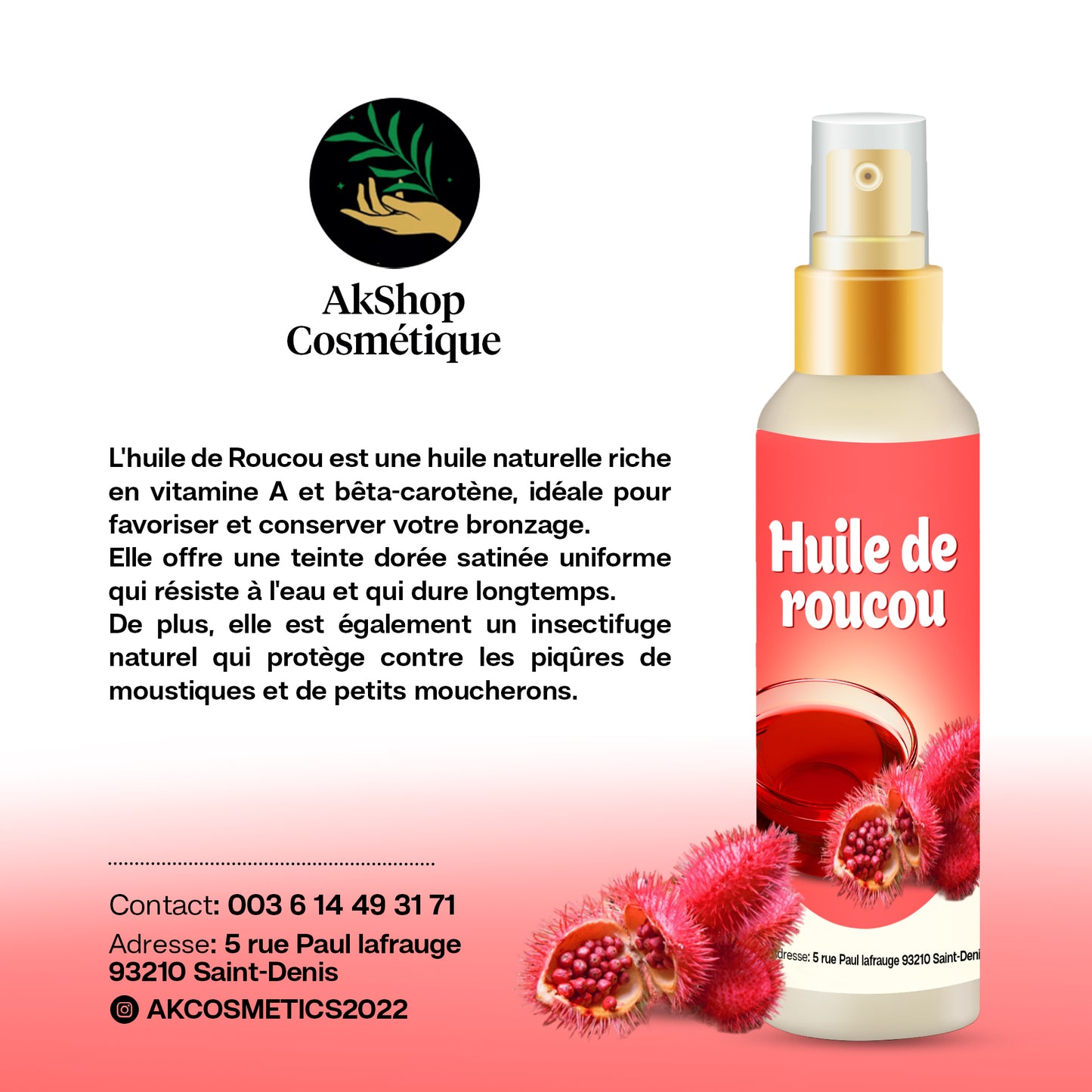 Huile de roucou
