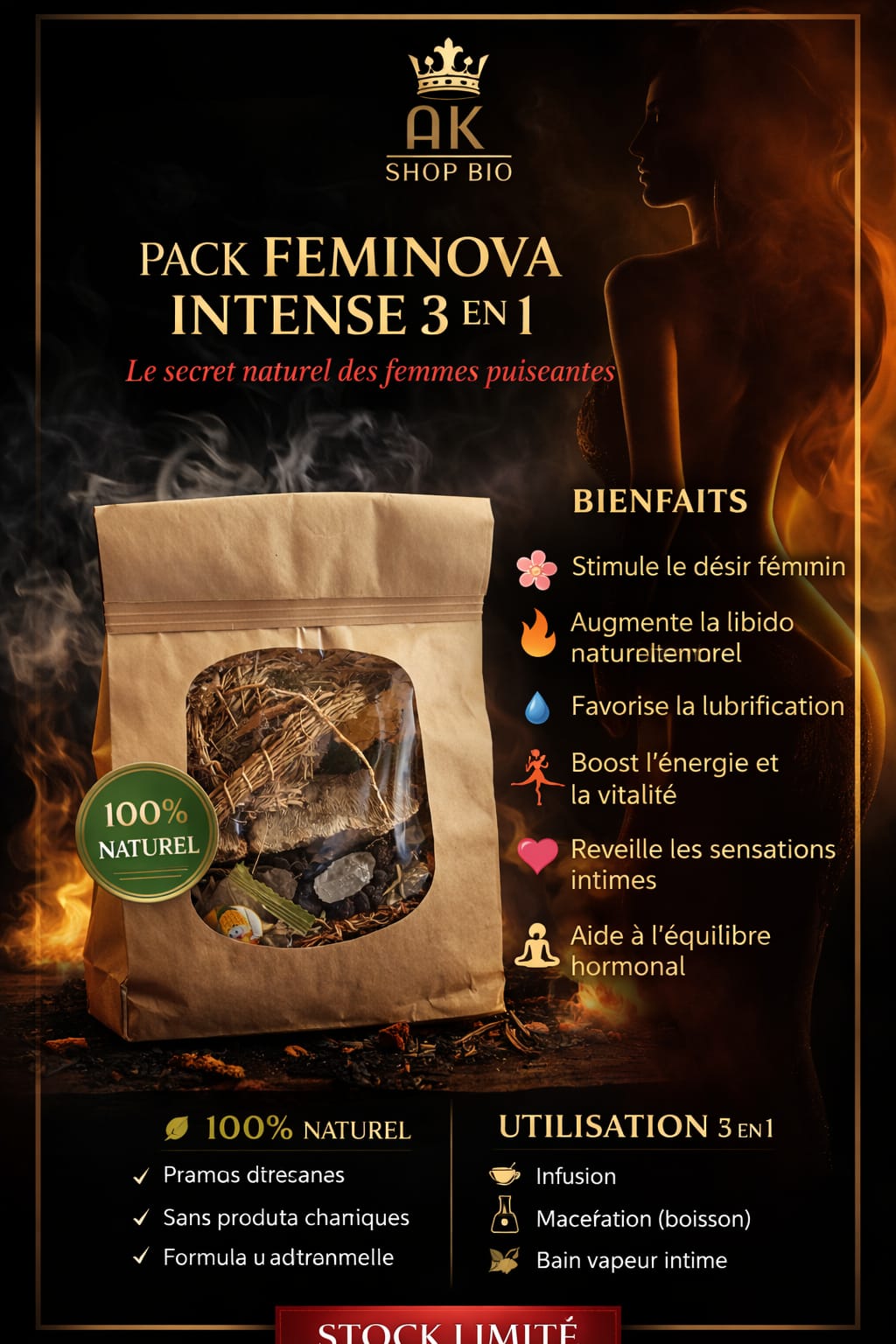 Pack feminova intense 3 en 1