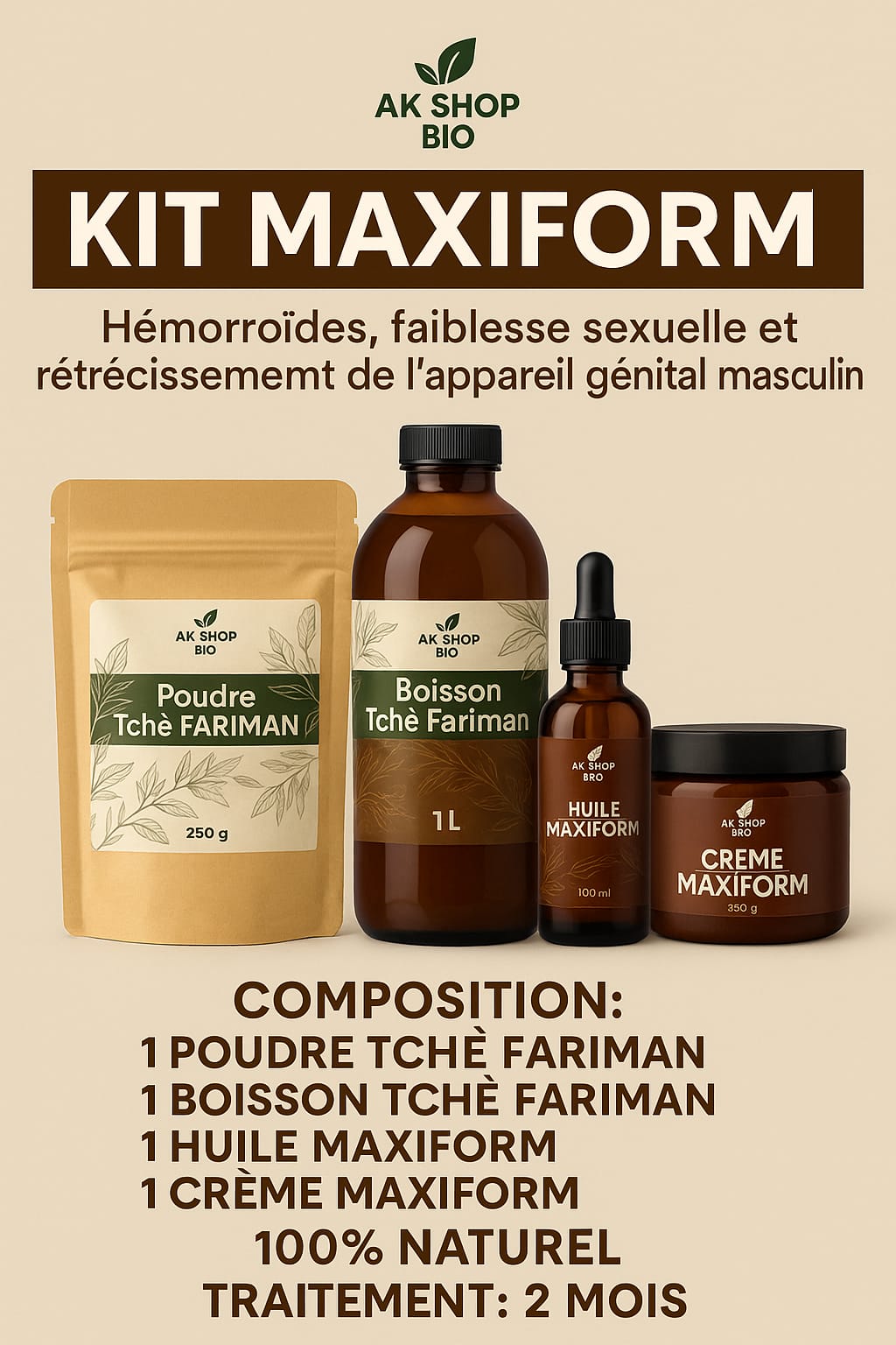 Kit maxiform agrandissement génital homme