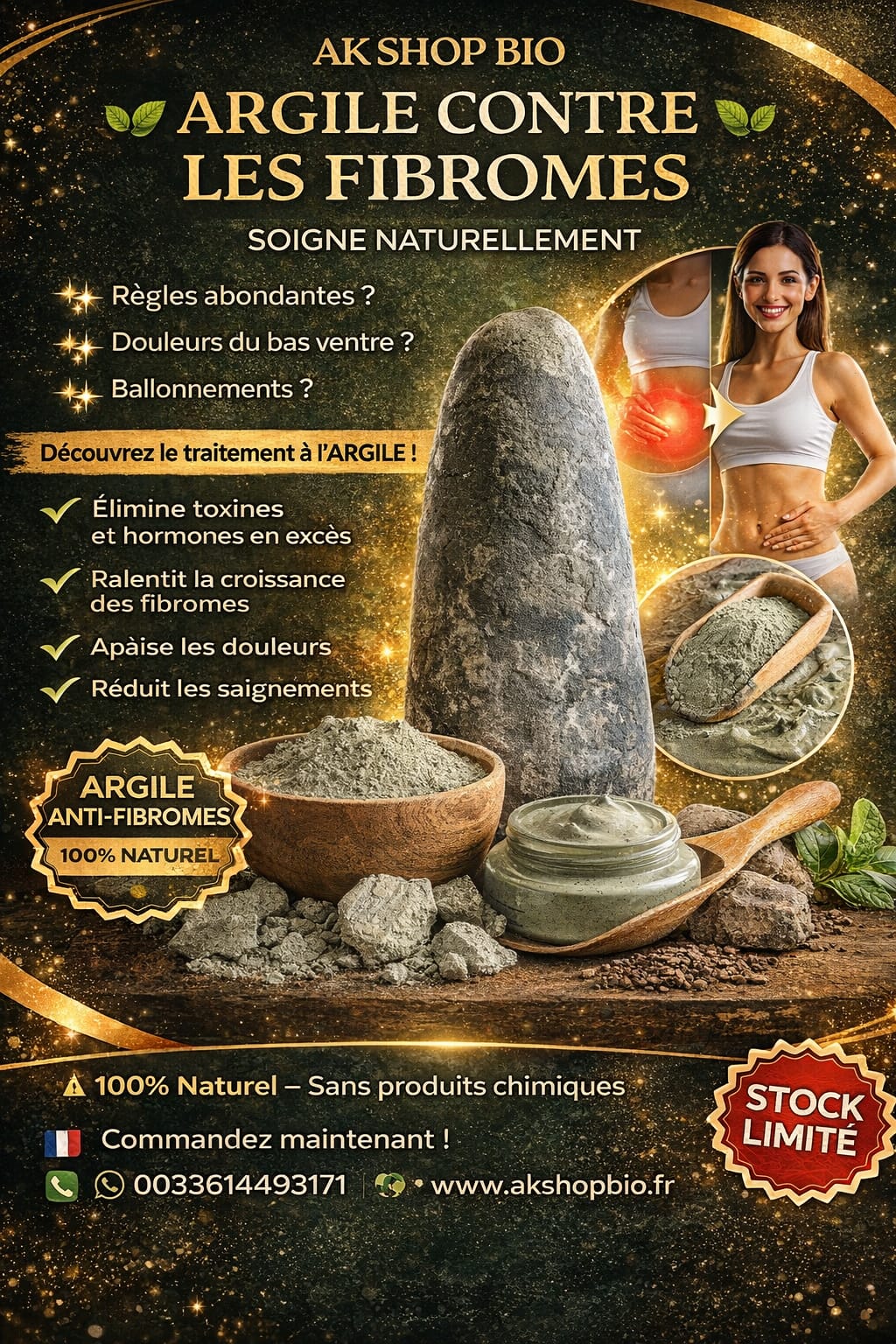 Argile contre les fibromes