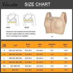 Soutien-gorge post-opératoire avec fermeture frontale pour femme, ration de posture, spoeur de corps, vêtements protubérants de compression push-up avec crochets akshop bio