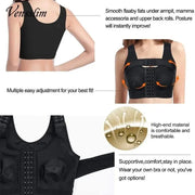 Soutien-gorge post-opératoire avec fermeture frontale pour femme, ration de posture, spoeur de corps, vêtements protubérants de compression push-up avec crochets akshop bio