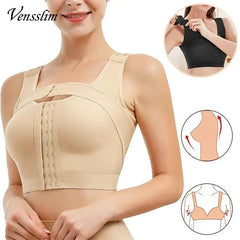 Soutien-gorge post-opératoire avec fermeture frontale pour femme, ration de posture, spoeur de corps, vêtements protubérants de compression push-up avec crochets akshop bio